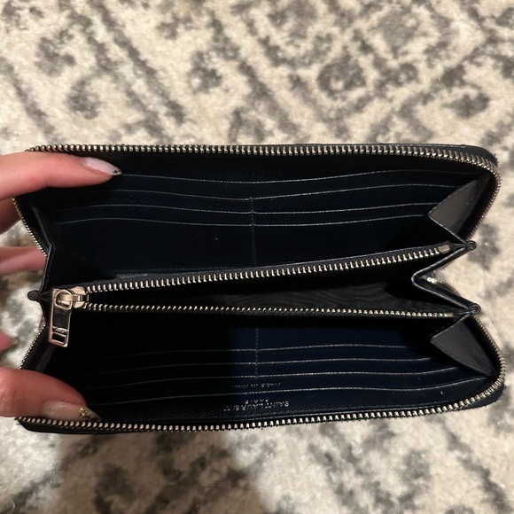 Saint Laurent Cassandre Matelassé Zip Around Wallet - Picture 2 of 6